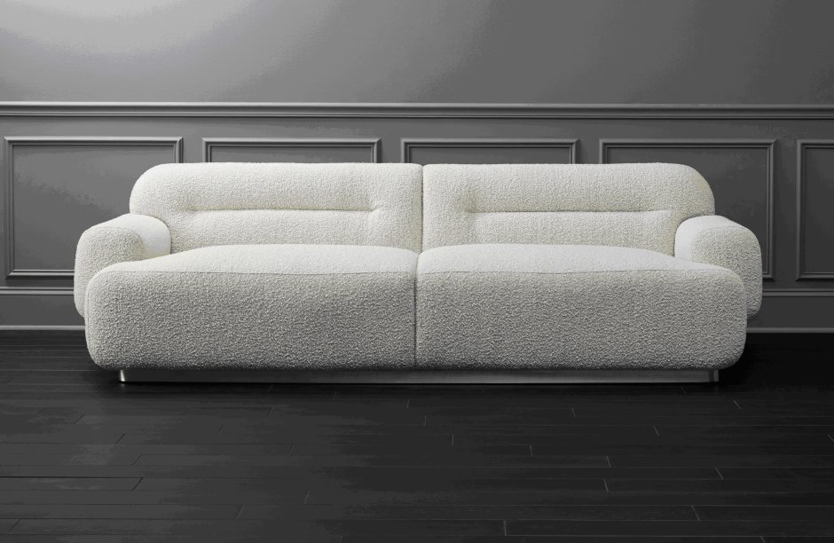 Эскиз прямого дивана со швами наружу