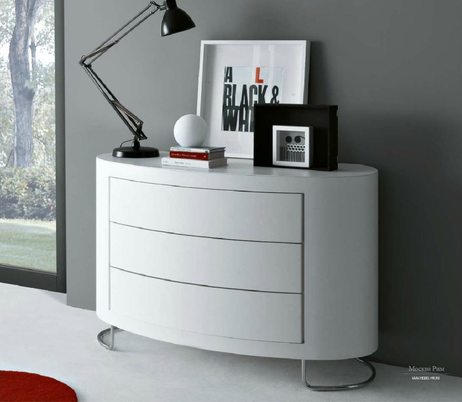 Комод с закругленными углами