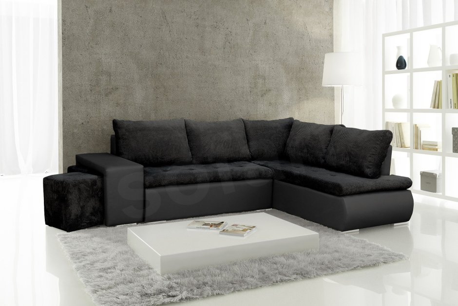 Угловой диван с подголовниками