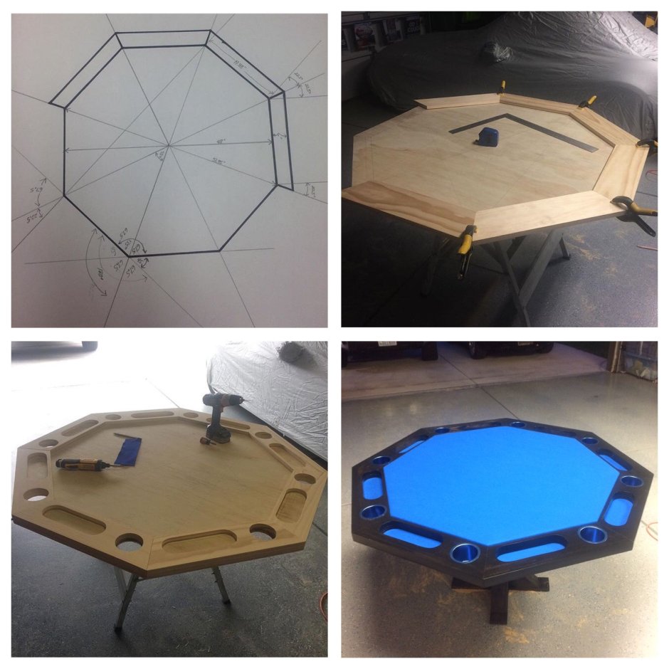 Восьмиугольный покерный стол