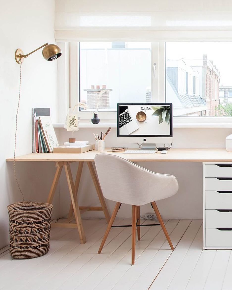 Домашний офис в скандинавском стиле