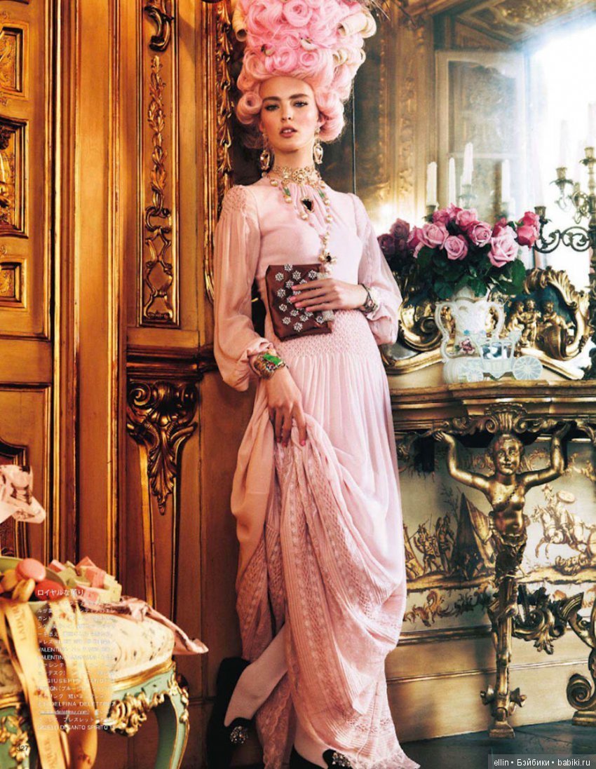 Платья рококо Мария Антуанетта