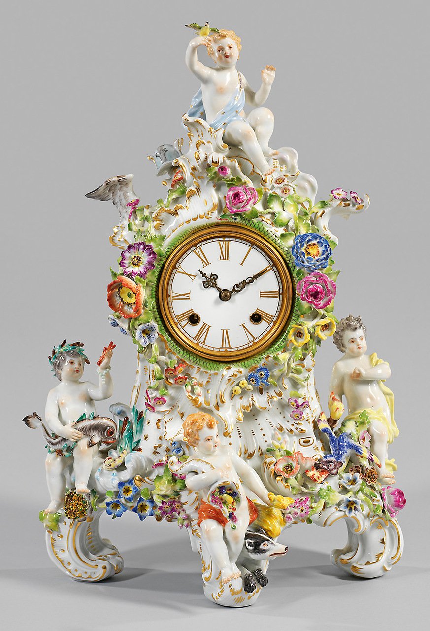 Фарфор Мейсен часы