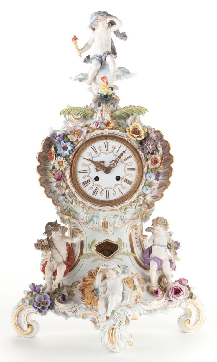 Фарфор Мейсен часы