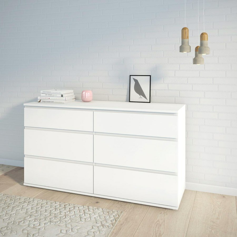 Комод дизайн белый без ручек