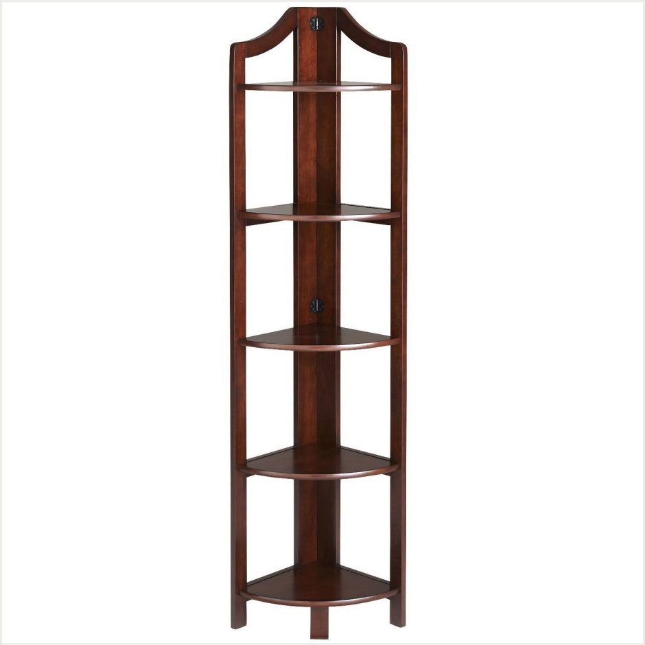 Этажерка угловая деревянная