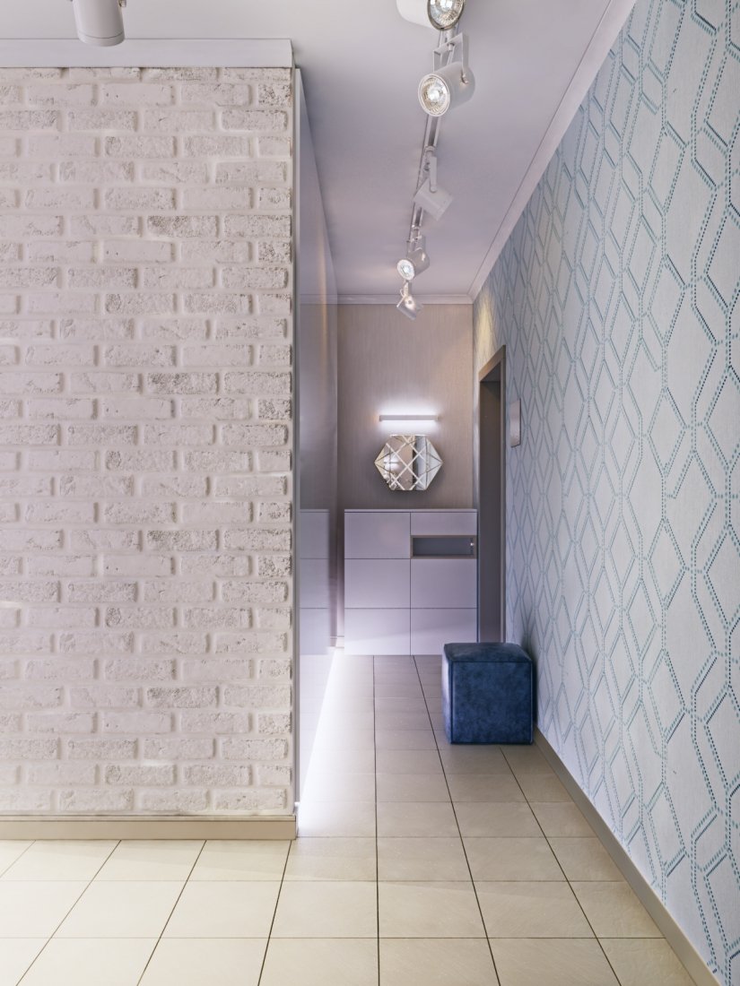 Стеклообои для прихожей и коридора