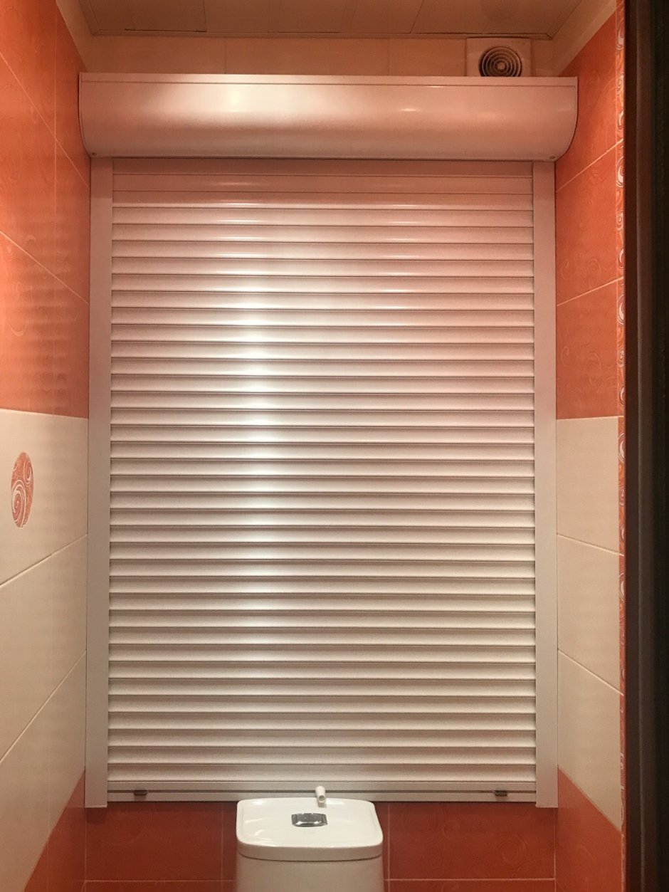 Горизонтальные жалюзи в туалет