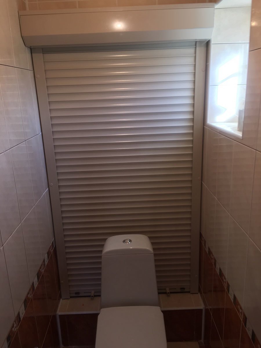 Сантехнические рольставни в туалет Алютех