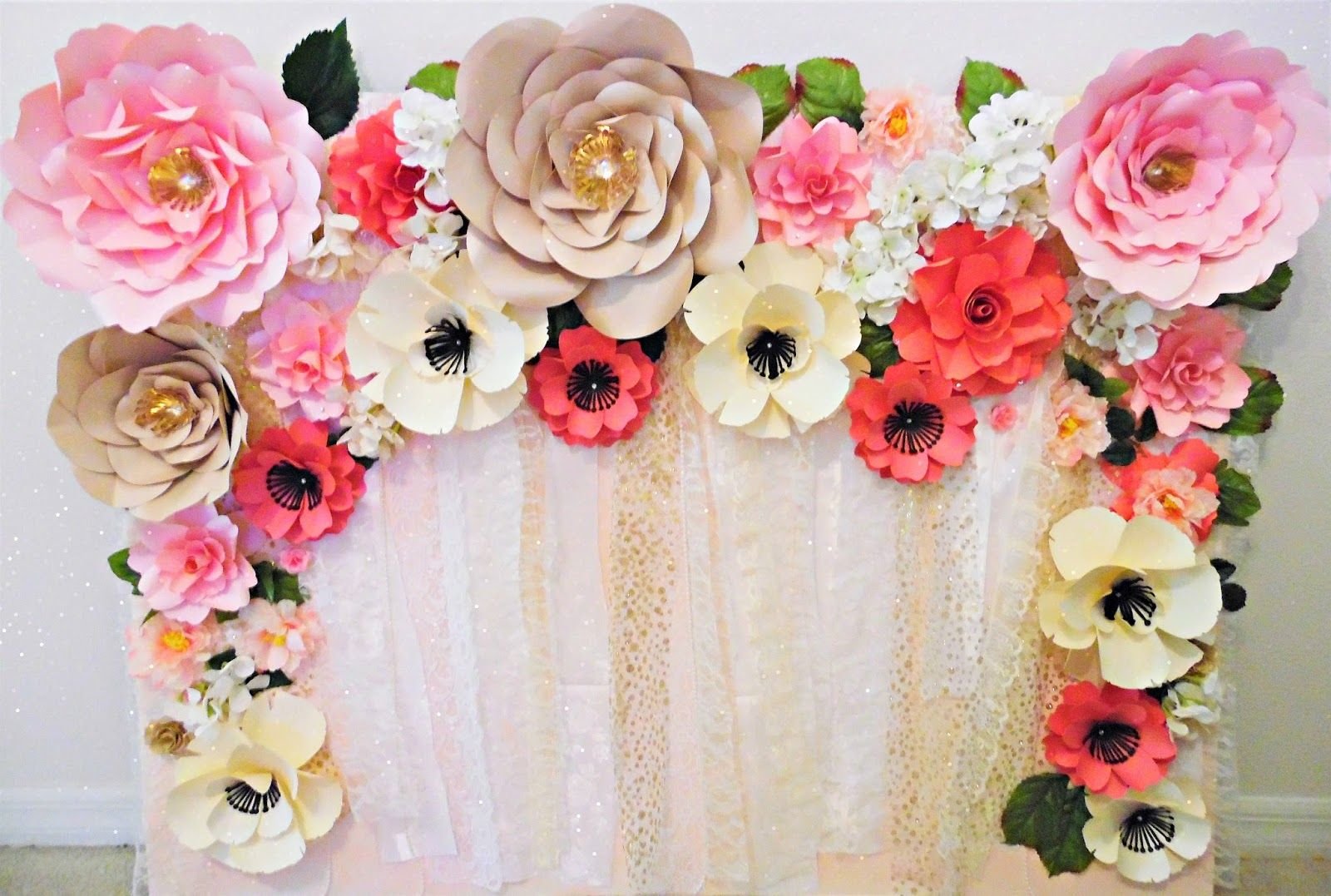 цветы из бумаги для оформления зала на свадьбу своими руками