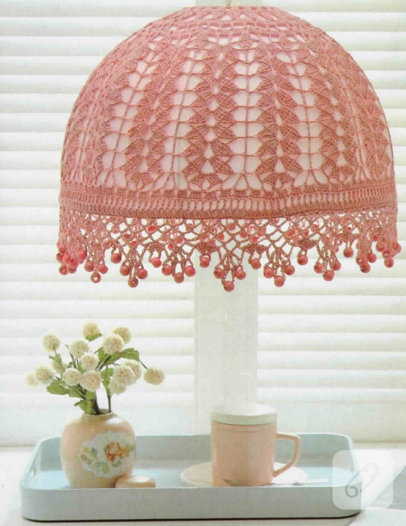 Абажур из мотивов крючком