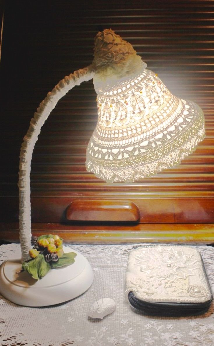 Люстра связанная крючком