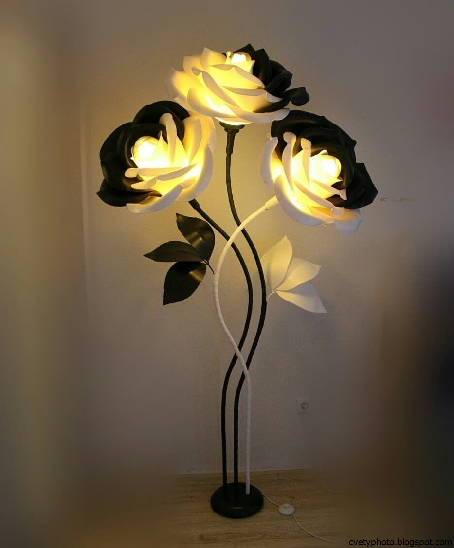 Цветы светильники из фоамирана