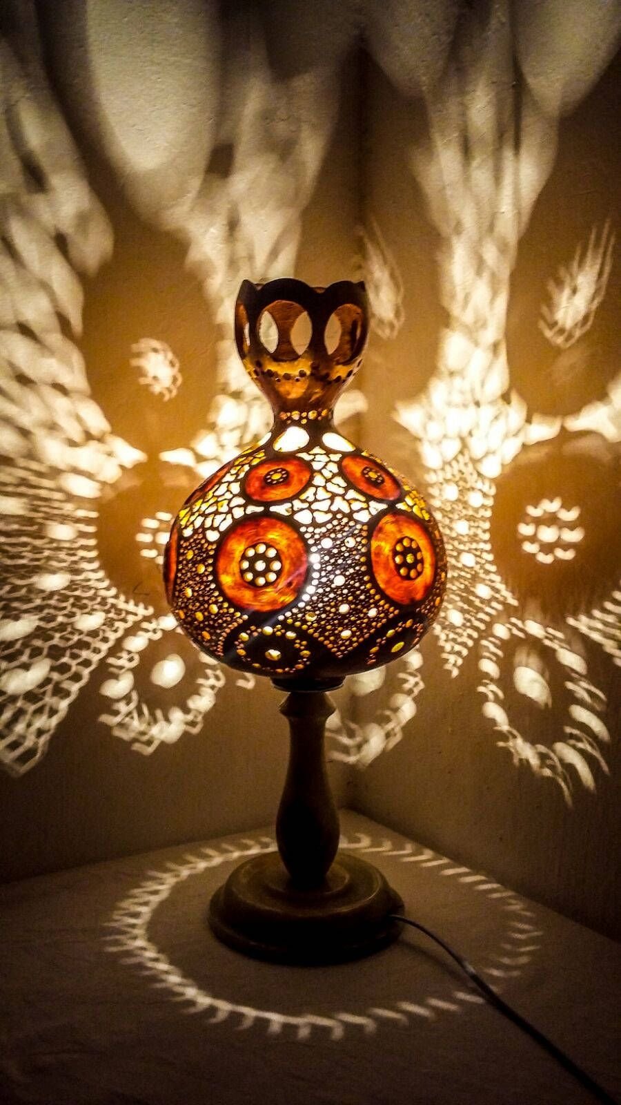 Турецкие лампы из тыквы