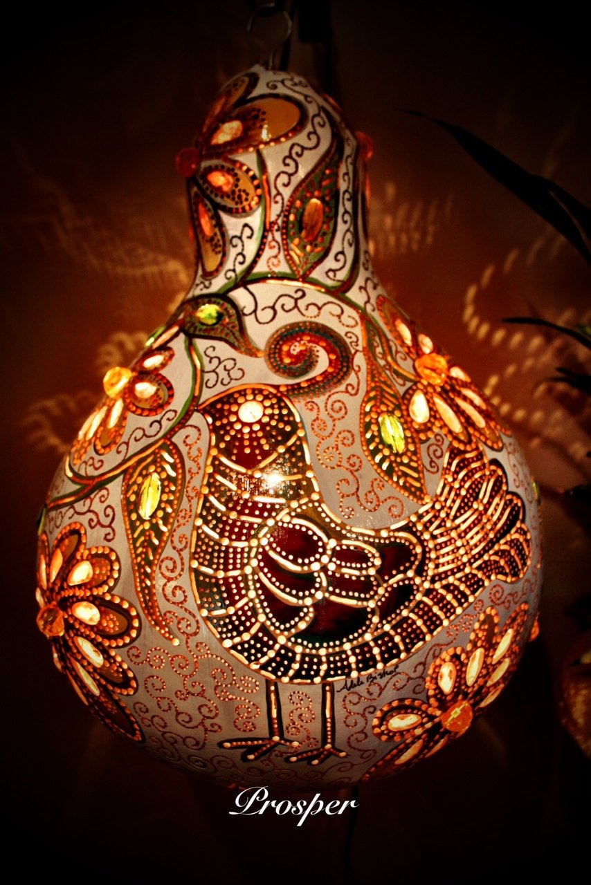 Светильник из тыквы