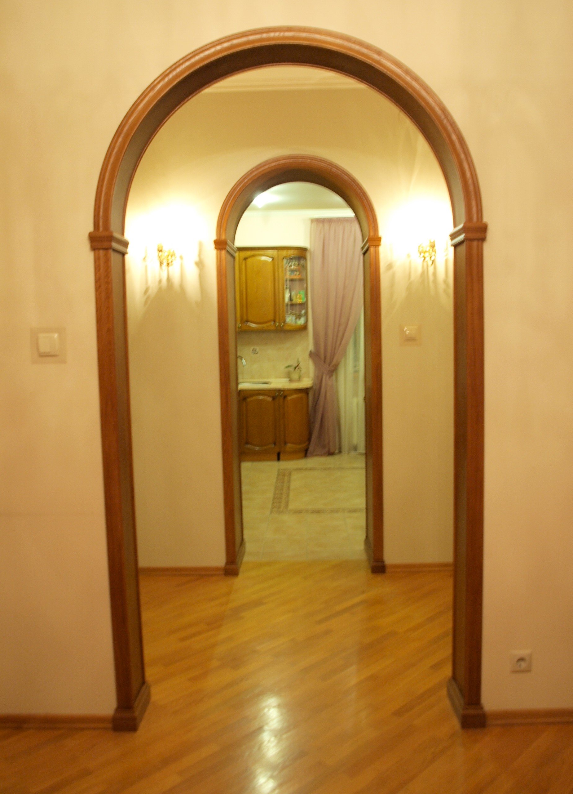 арка из гипсокартона межкомнатная вместо двери фото