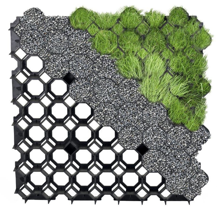 Газонная решетка в ландшафте