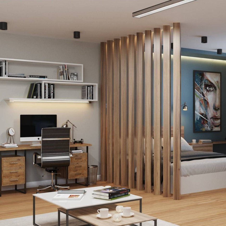 Перегородка для зонирования комнаты