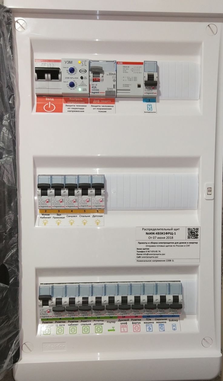 Электрощит для 3-х комнатной квартиры