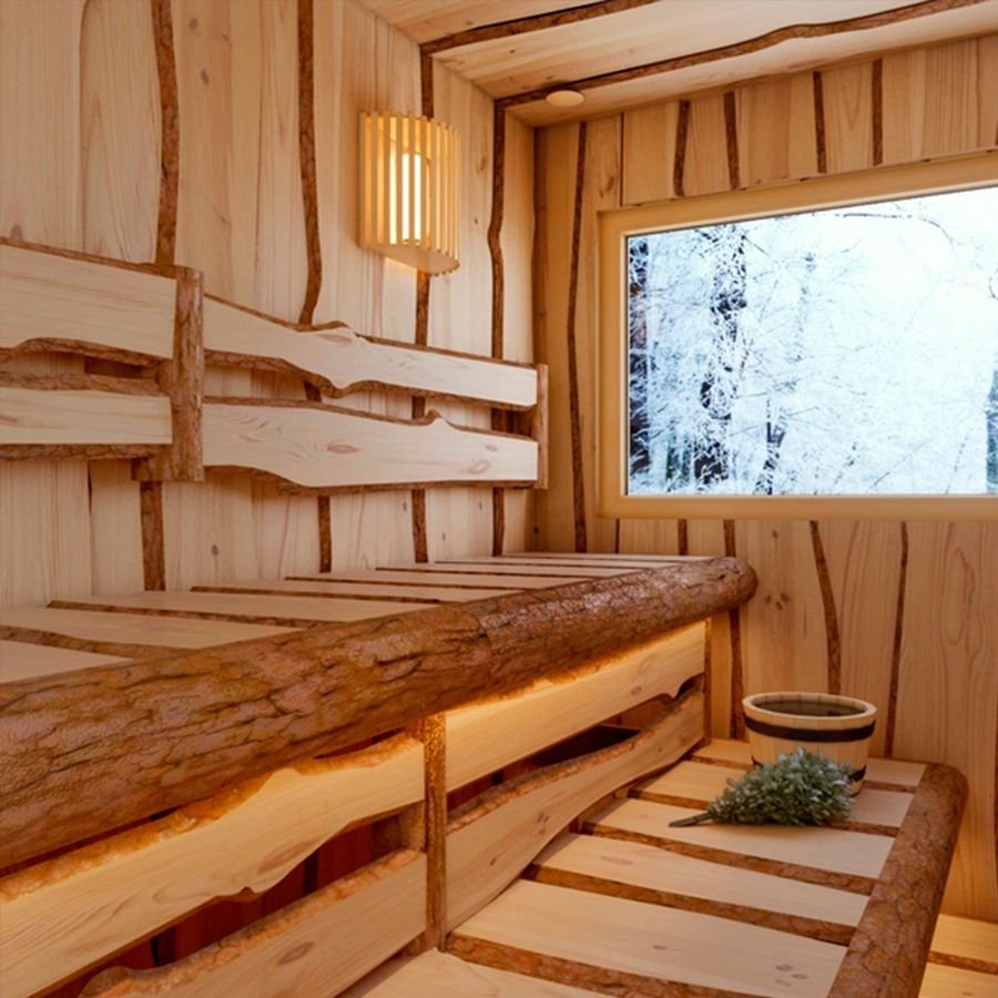 Отделка необрезной доской