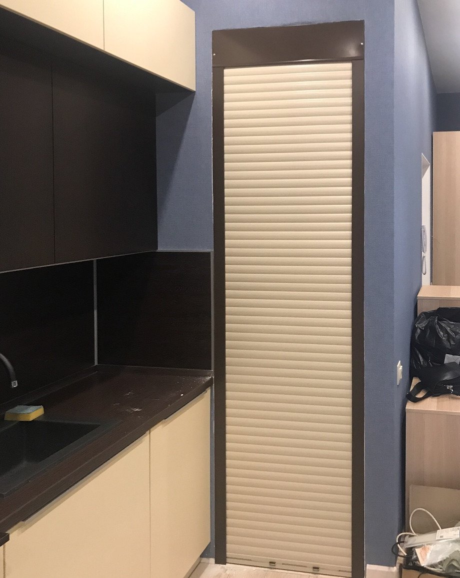 Жалюзи для шкафа вместо дверок