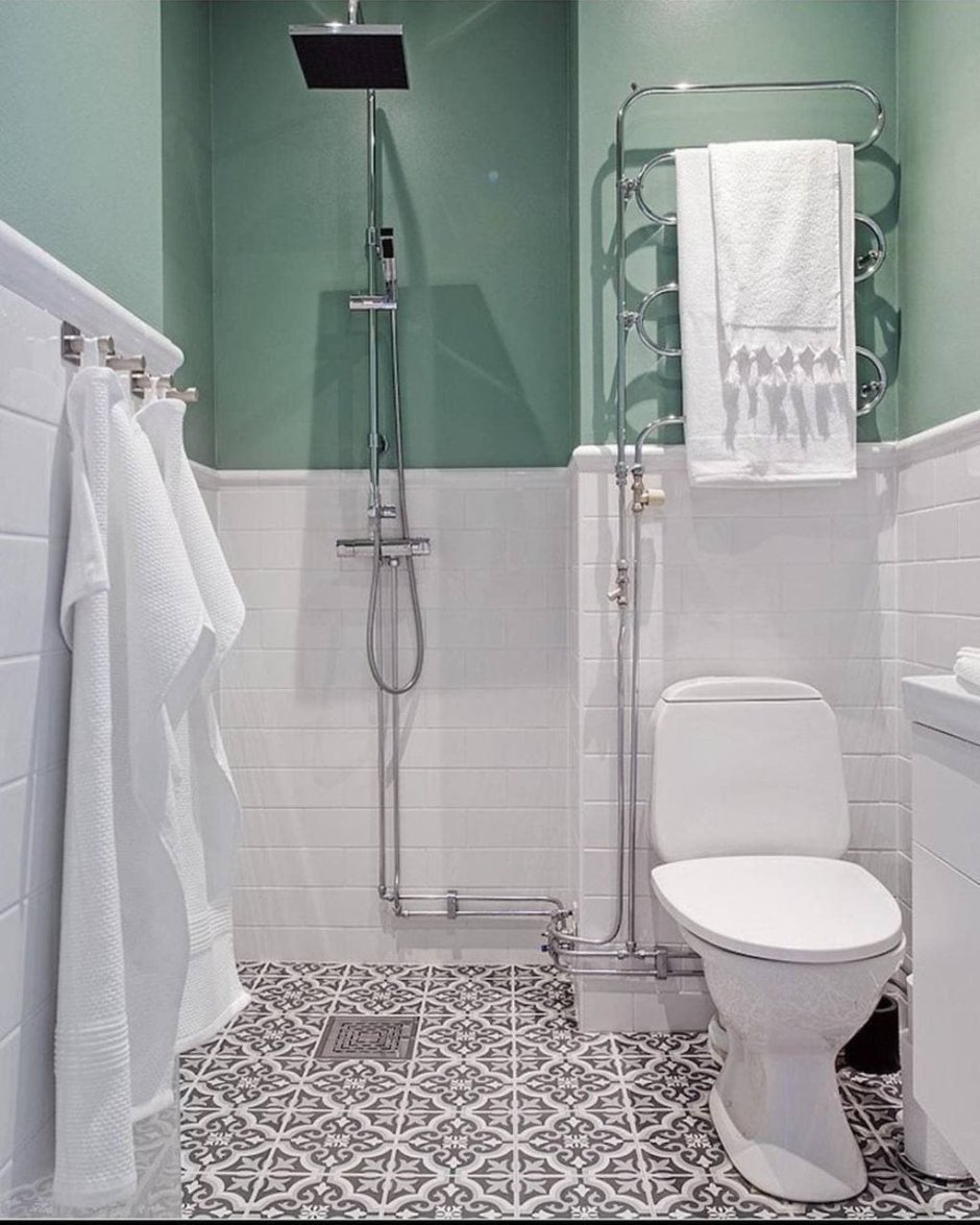 Туалетная комната в скандинавском стиле