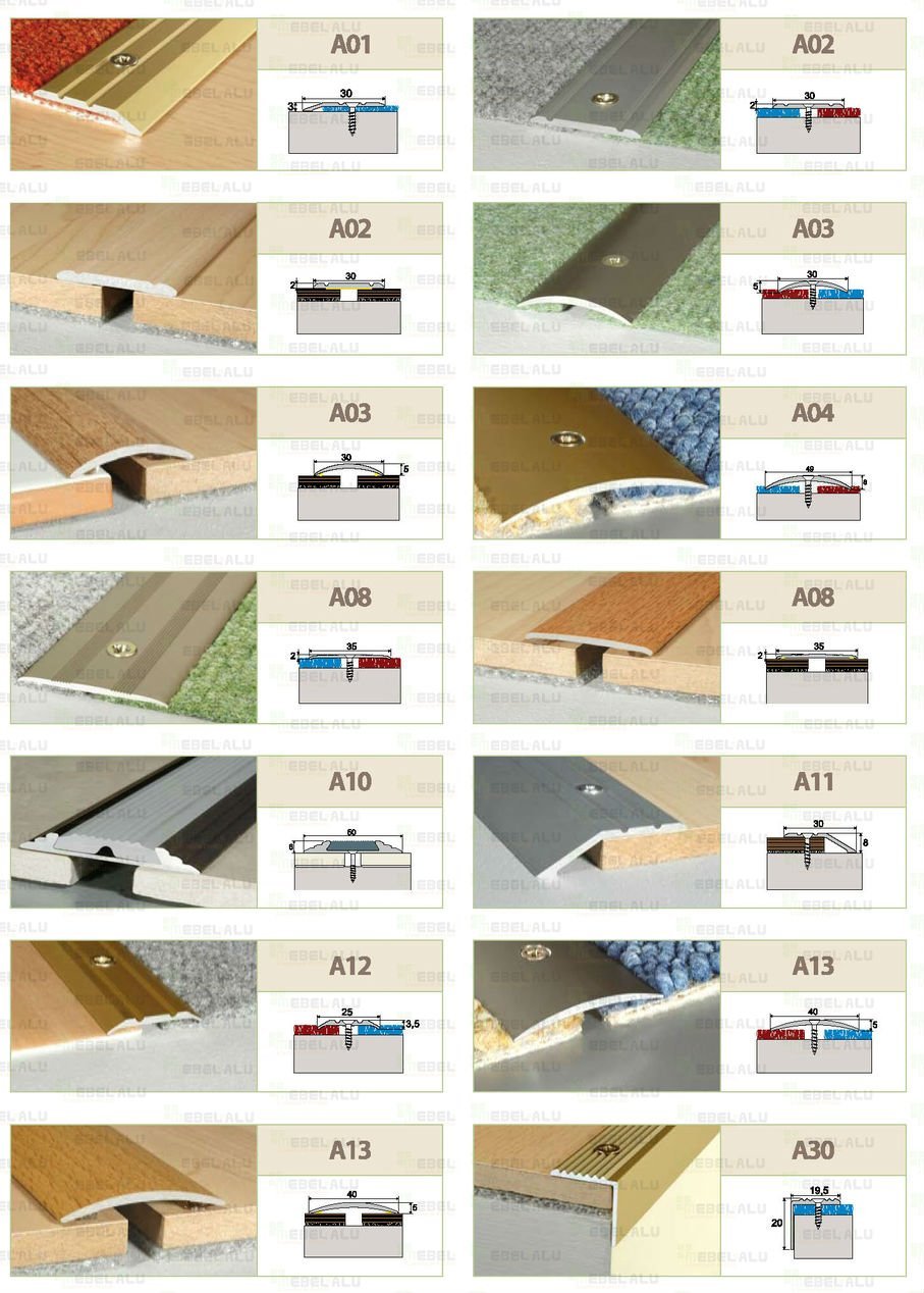 Порожек для ламината 140 мм шириной