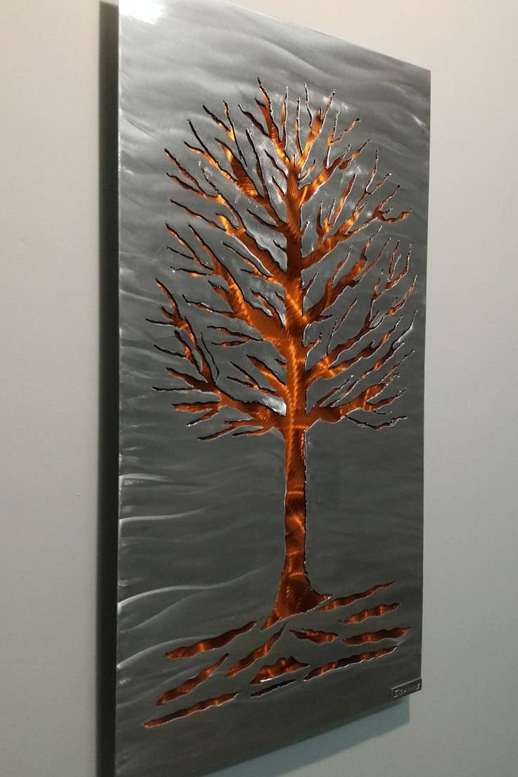 Декоративное дерево из металла