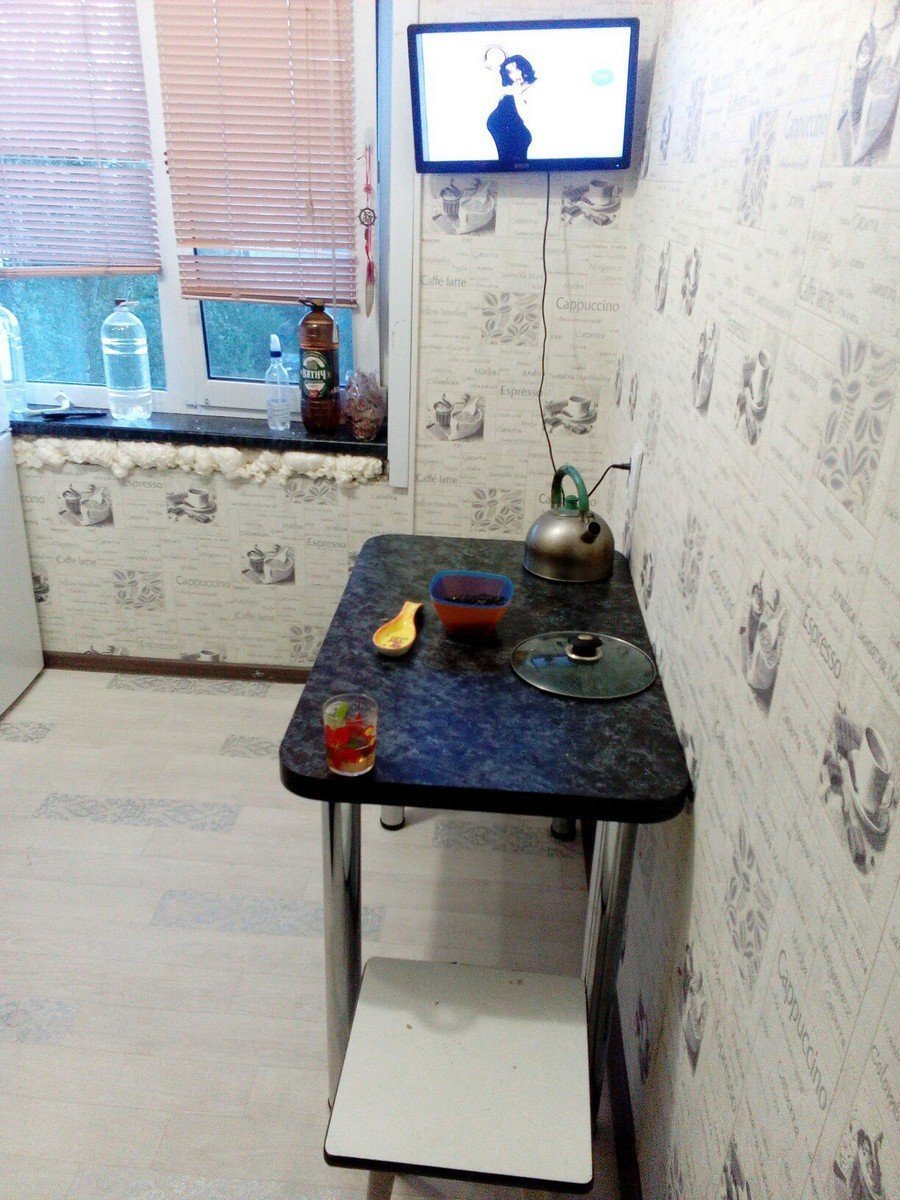 Фотообои на кухне в хрущевке