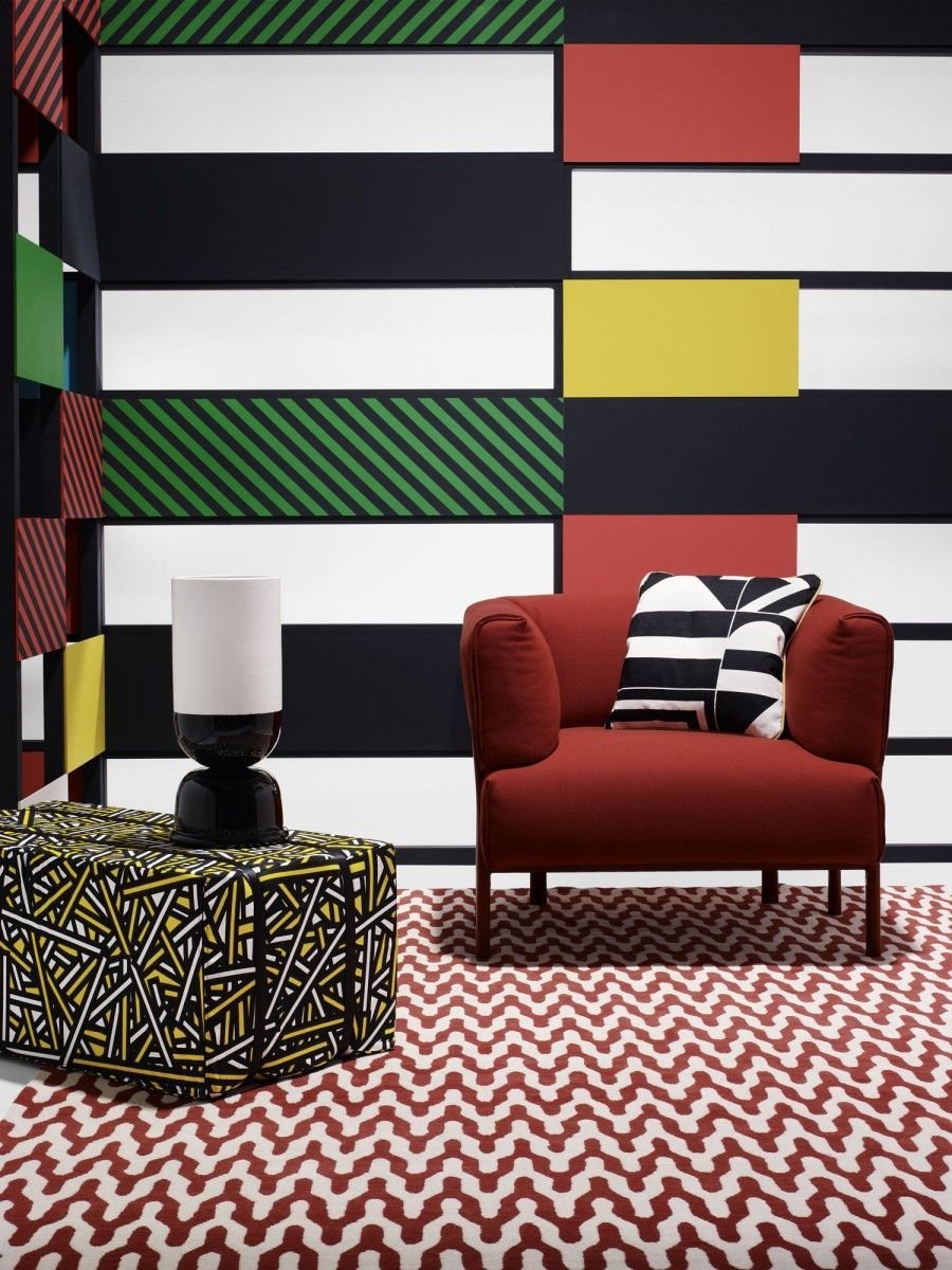 Стиль Нео Мемфис в интерьере кафе