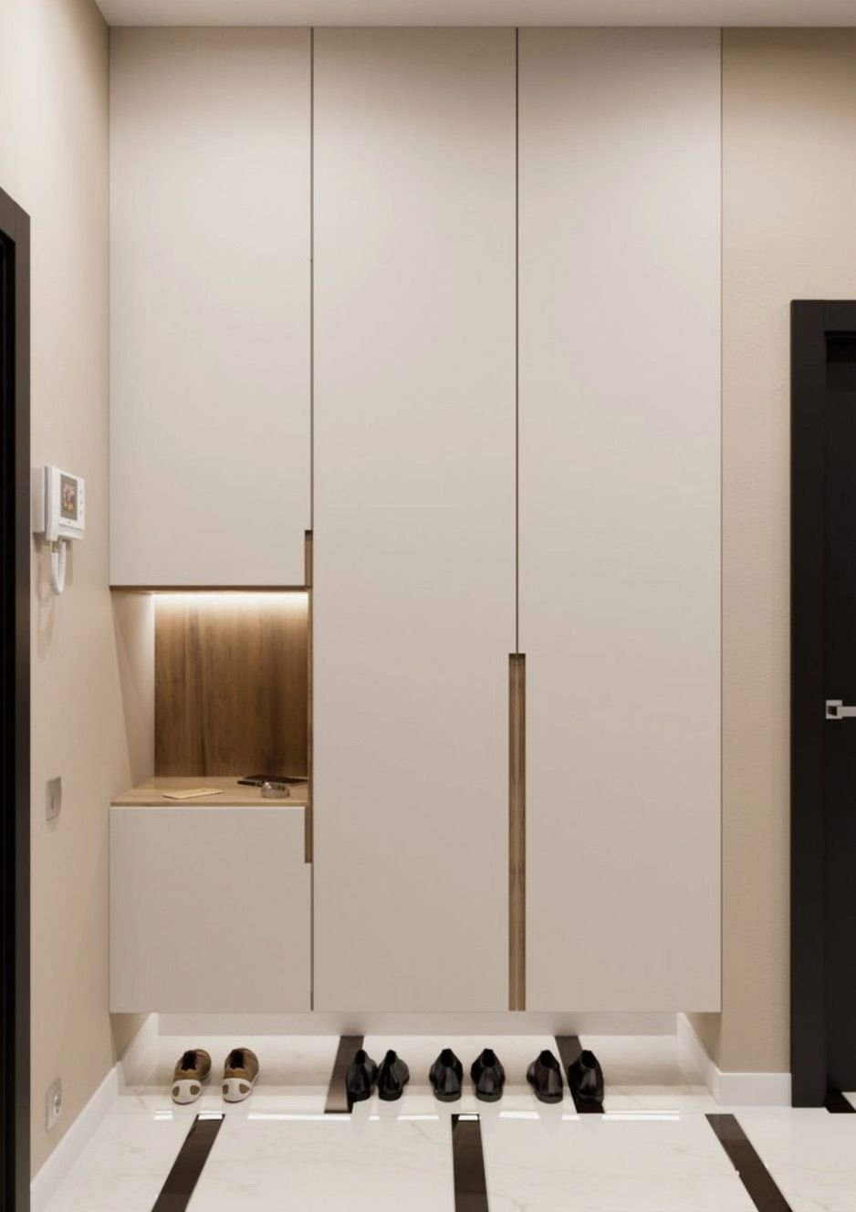 Шкаф с банкеткой в прихожую