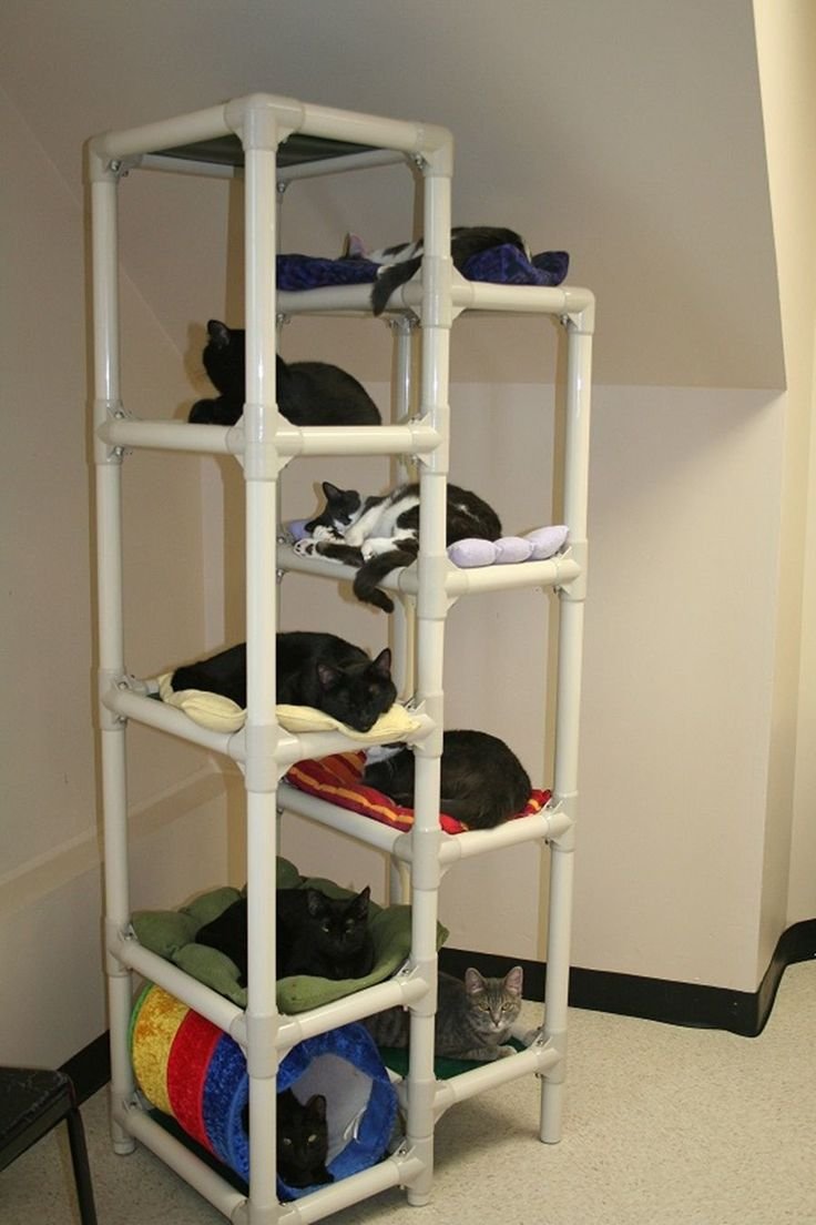 Этажерка из пластиковых труб