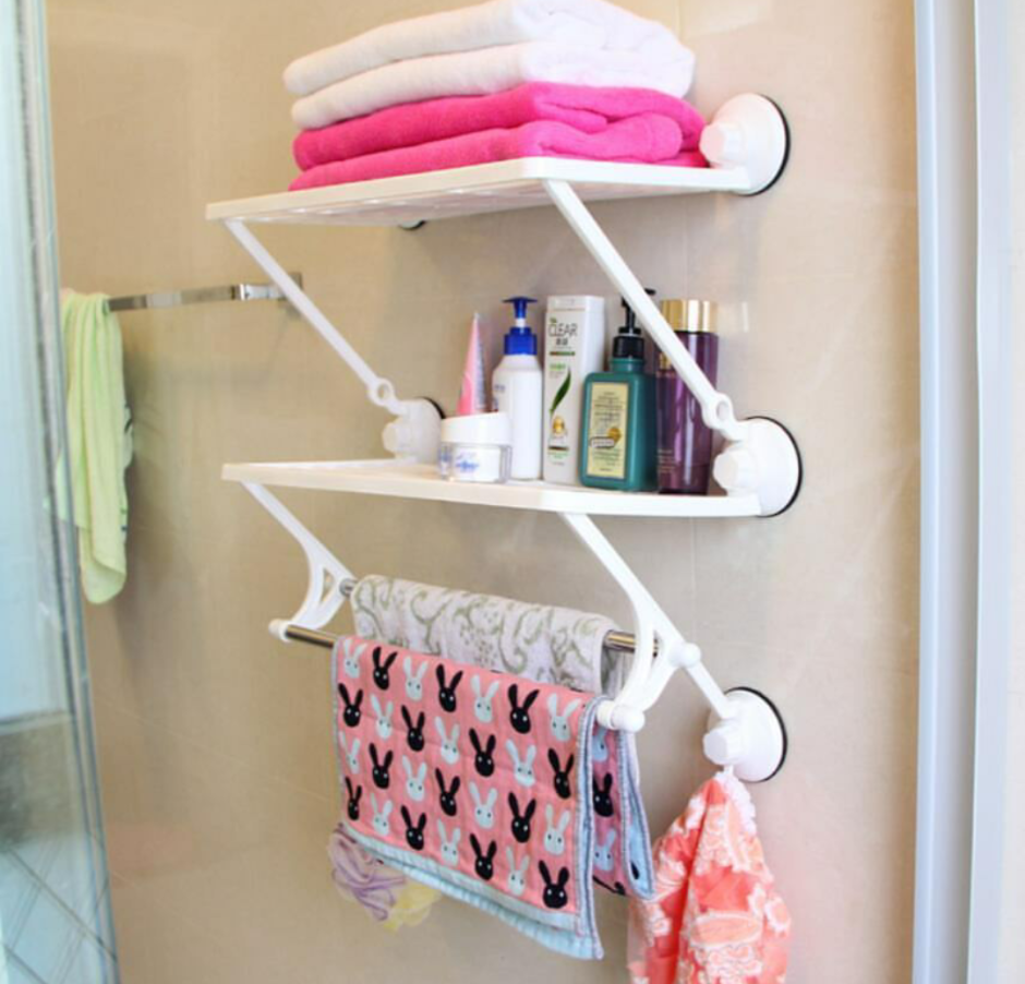 Полочка для хранения полотенец в ванную комнату