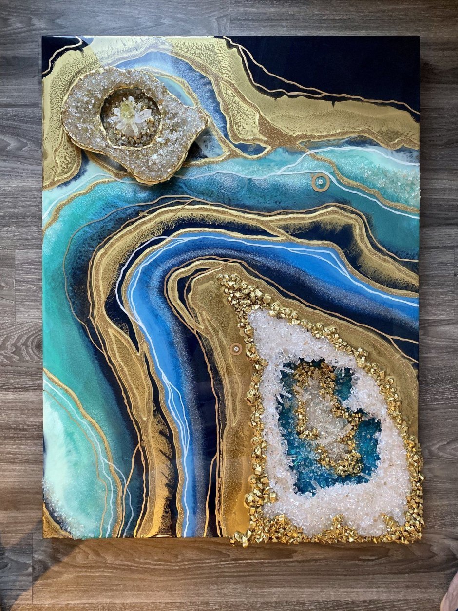 Картины эпоксидной смолой жеода