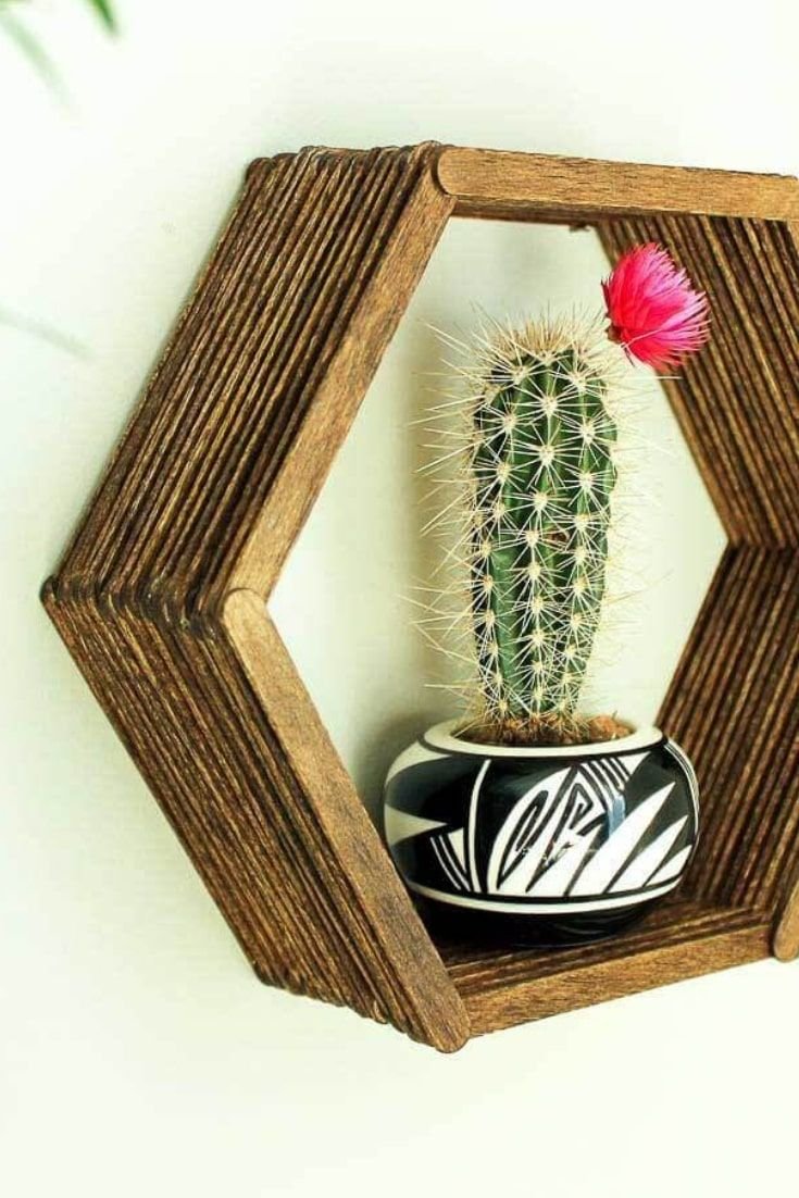 Подсвечник из палочек для суши