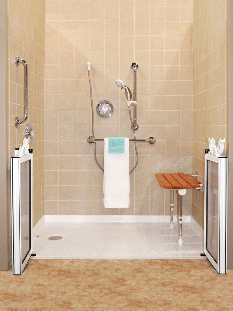 Душевые кабины для инвалидов колясочников