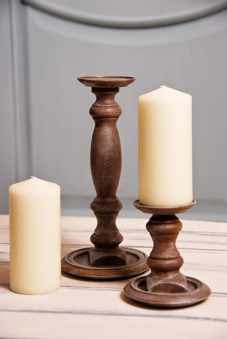 Напольные подсвечники из балясин