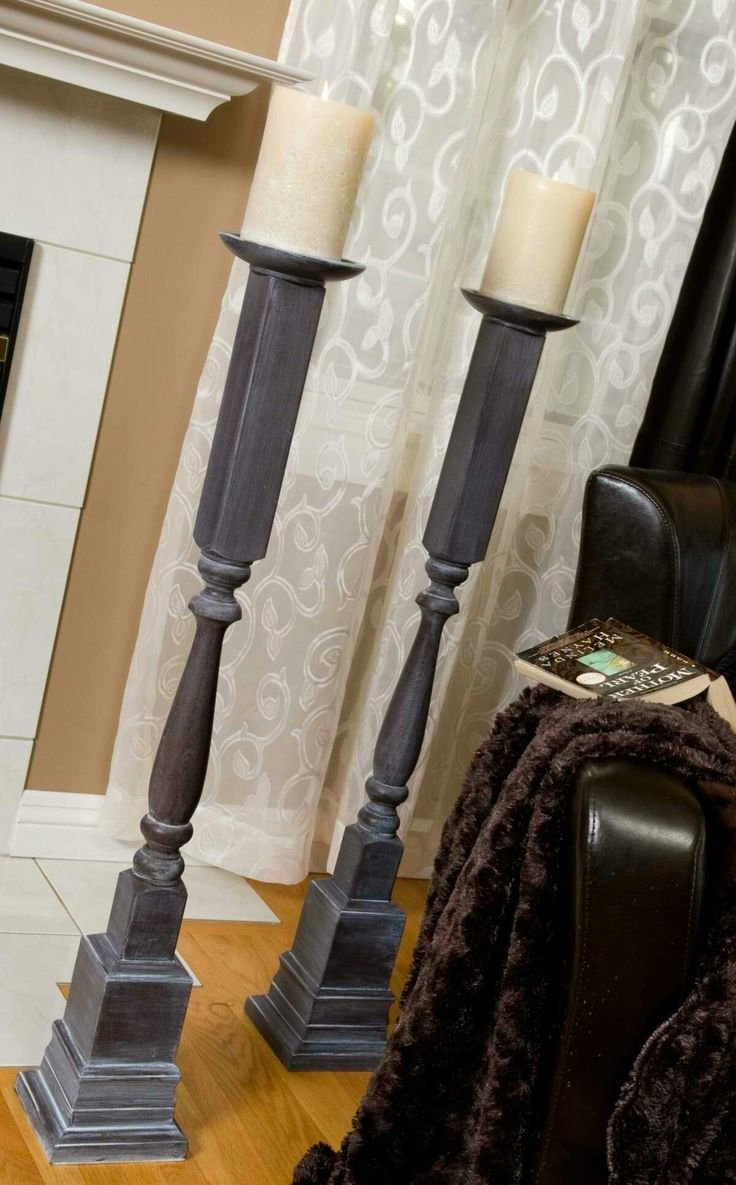 Напольные подсвечники из балясин