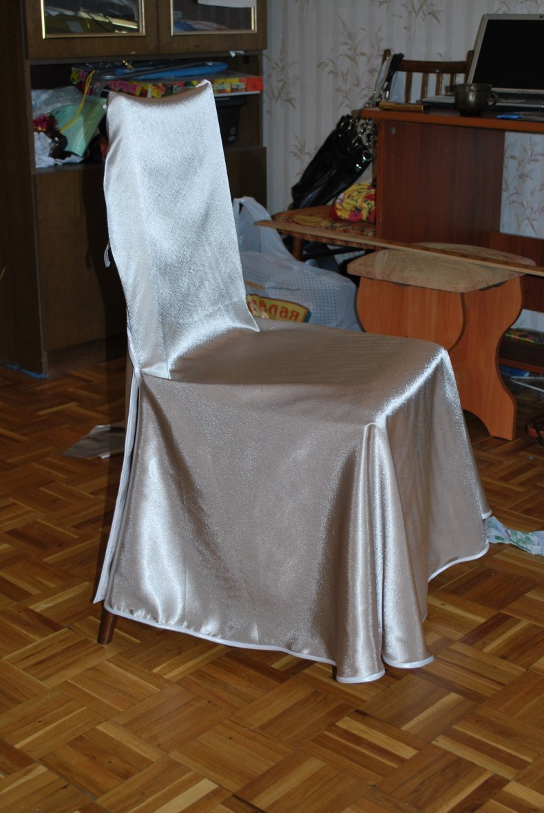 Чехол на металлический стул со спинкой