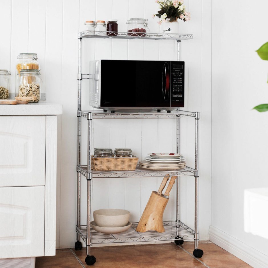 3 Яруса стойка для микроволновки