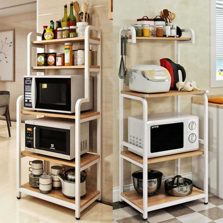 Стеллаж на кухню для бытовой техники