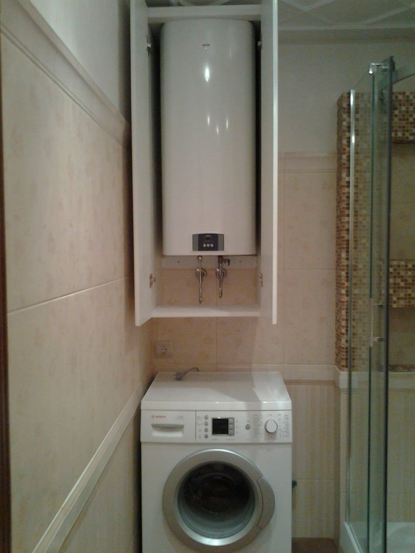 Шкаф под стиральную машину и водонагреватель