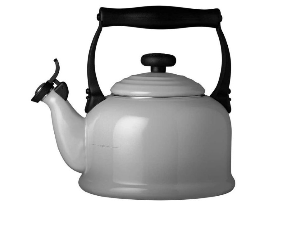 Старый чайник с кружевами