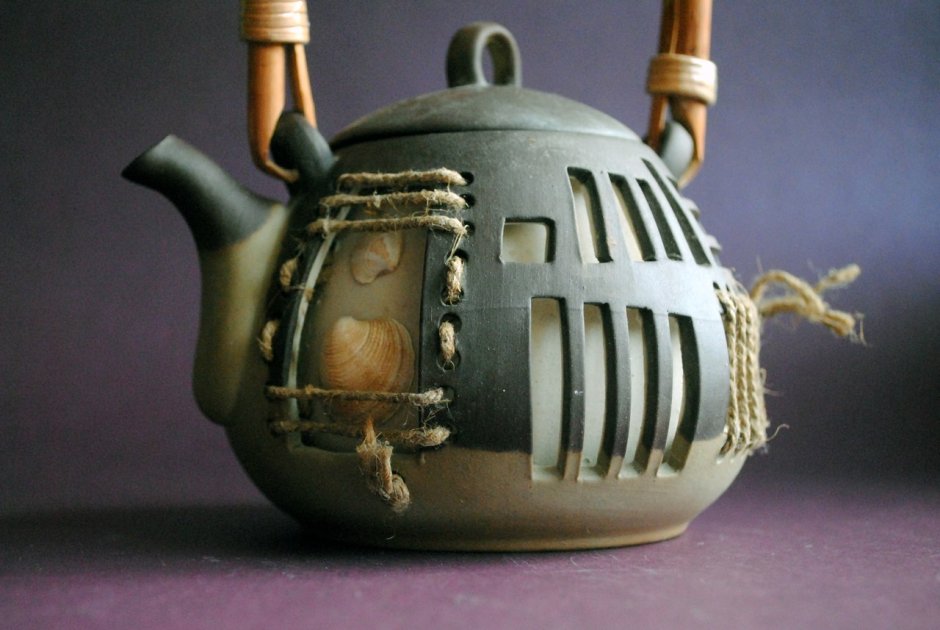 Чайник винтажный серебряный