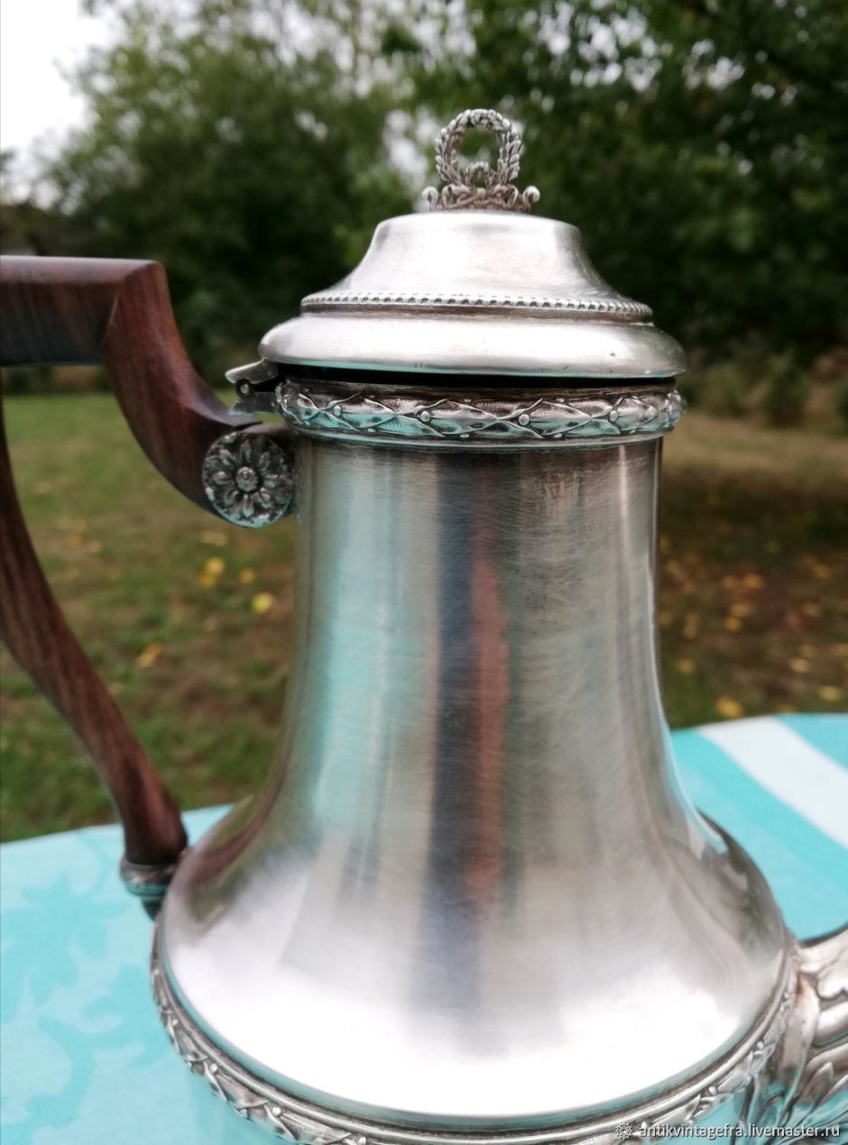 Чайник сервиз серебро