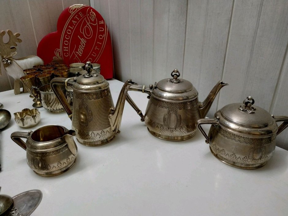 Чайник с кружкой Эйфелева башня