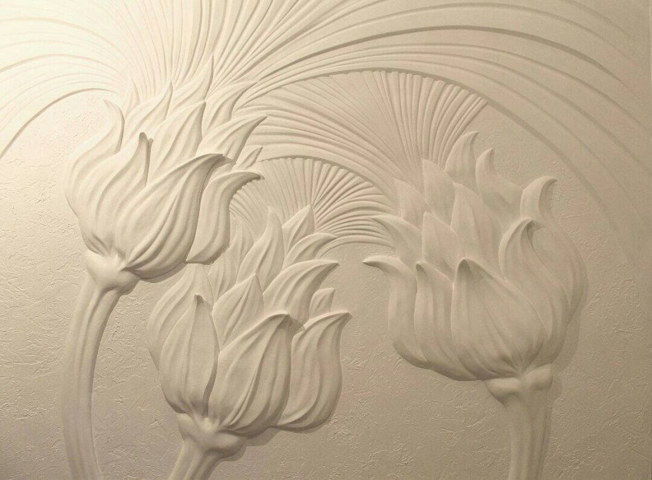 Леонид Ким барельеф цветы