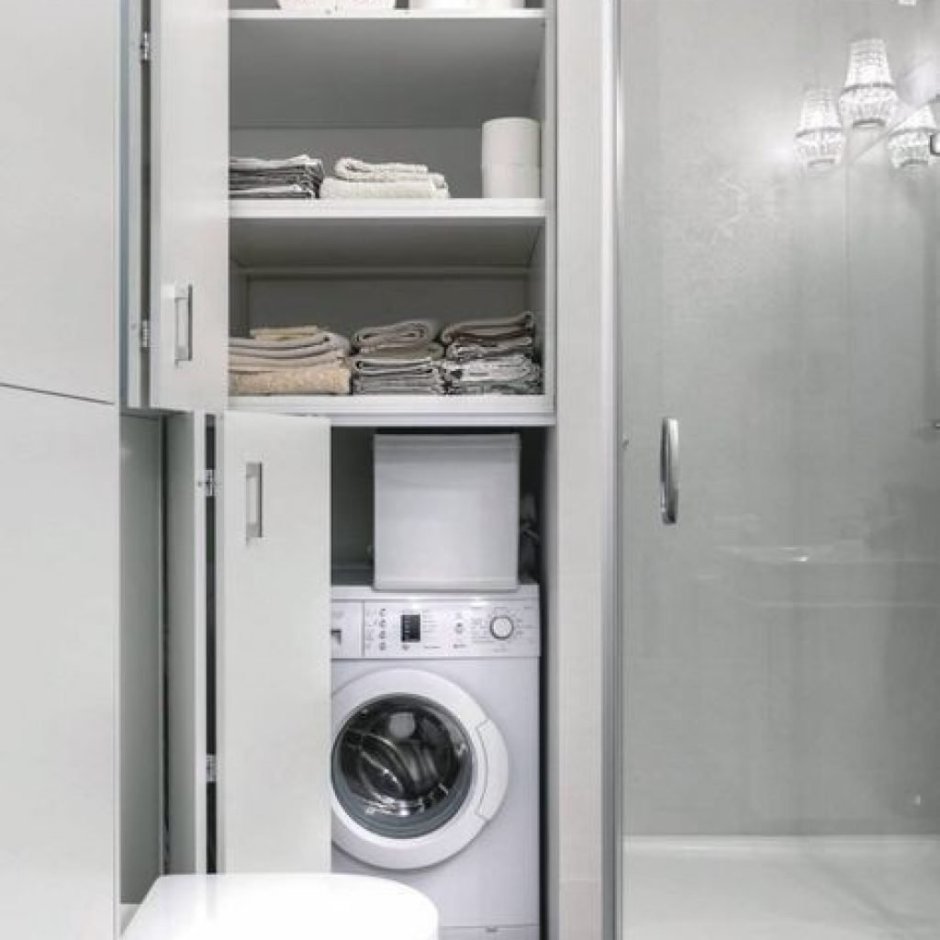 Шкаф в маленькую ванную