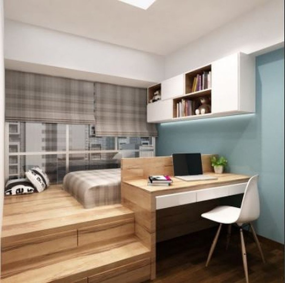 Интерьер подростковой комнаты для разнополых детей