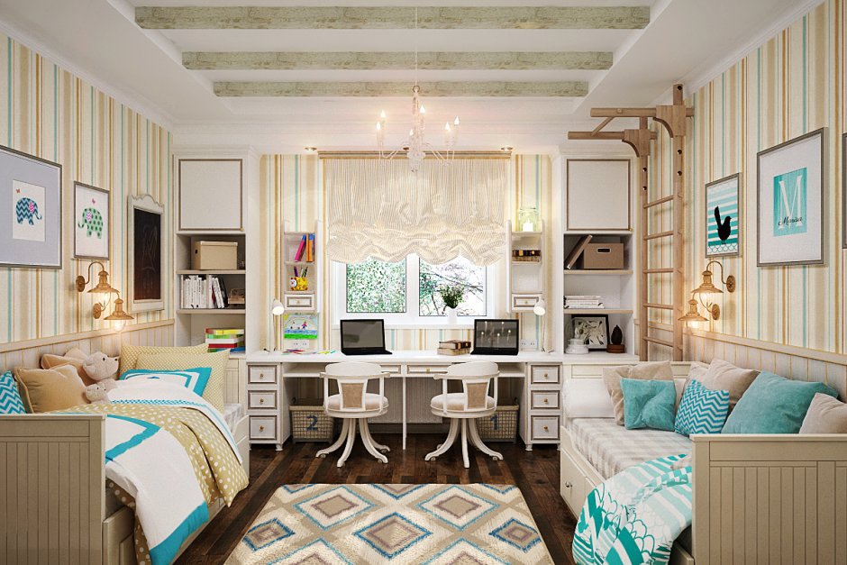 Рабочее место в спальне